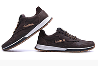 Мужские кожаные кроссовки Reebok Classic Leather Trail Chocolate