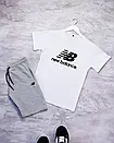 Спортивний літній стильний костюм new balance | комплект футболка та шорти | різні кольори, фото 4