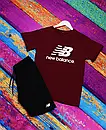 Спортивний літній стильний костюм new balance | комплект футболка та шорти | різні кольори, фото 3