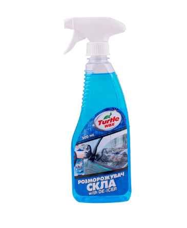 Розморозник скла 500 мл Turtle Wax Миттєво розморожує скло, звільняючи від зморози та льоду