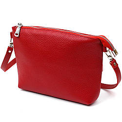 Жіноча сумка крос-боді з натуральної шкіри Shvigel 16342 Червоний