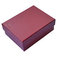 Коробочка картонная для набора 6,5х8,5х3 см - Бордовая