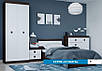 Комплект з тридверною шафою в спальню "Соната" від Еверест (3 варіанти кольорів), фото 5