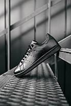 Кросівки Adidas Stan Smith Triple Black, фото 2