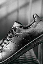 Кросівки Adidas Stan Smith Triple Black, фото 2