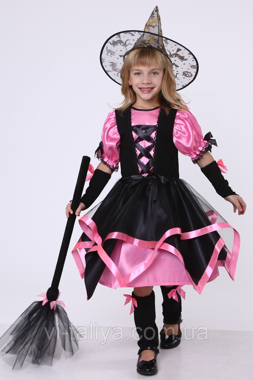 Карнавальний костюм для дівчинки Відьмочка, Відьма, Чаклунка,  Баба Яга, фото 1