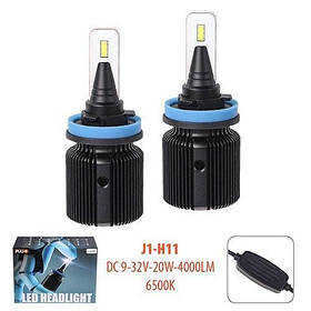 Лампи PULSO J1/H11/LED-chips CSP/9-32v2*20w/4000Lm/6500K (J1-H11)