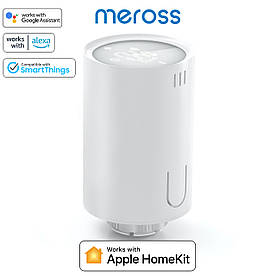 Розумна термоголовка для радіатора Meross Smart Thermostat Valve (MTS150) Apple HomeKit