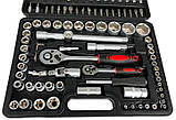 Набір АВТО інструментів Kassel Tools 108 предметів Набір торцевих головок 2 тріскачки, фото 10