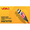 Кабель магнітний VOIN USB — Type C 3 А, 1 m, black (швидке заряджання/передавання даних) (VP-6101C BK), фото 2