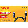 Кабель магнітний VOIN USB — Type C 3 А, 1 m, black (швидке заряджання/передавання даних) (VP-6101C BK), фото 3