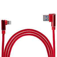 Кабель USB - Apple (Red) 90° ((100) Rd 90°)