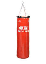 Мішок боксерський Sportko МП4 Класик ПВХ h-85 см <unk> -29 см вага 20 кг із кільцем і ланцюгами