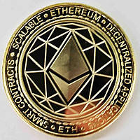 Монета сувенирная Ethereum цвет:золото