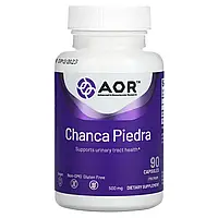 Advanced Ortomolecular Research AOR, « Чанка п'єдра» (chanca piedra), 90 Кам'яні капсули AOR-08326