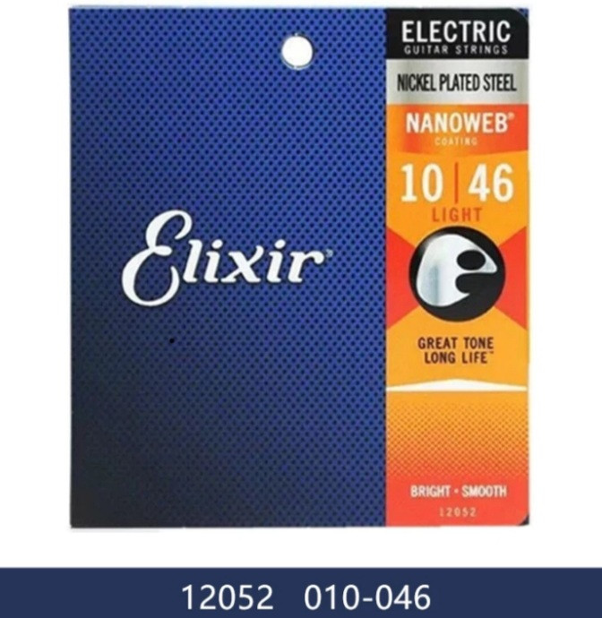 Струни Elixir НІКЕЛЕВІ для електрогітари 010-046 light 12052