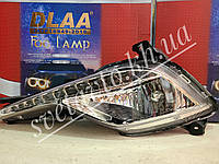 Противотуманные фары - Hyundai Sonata 2013- 2014 c Led ДХО ( комплект 2шт) DLAA