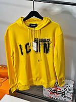 Чоловіча кофта худі Dsquared2 ICON D10435 жовта L, XL