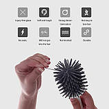 Йоржик для унітазу силіконовий підлоговий зі знімною основою, що миється, ECOCO чорний (ЕО-27613), фото 7