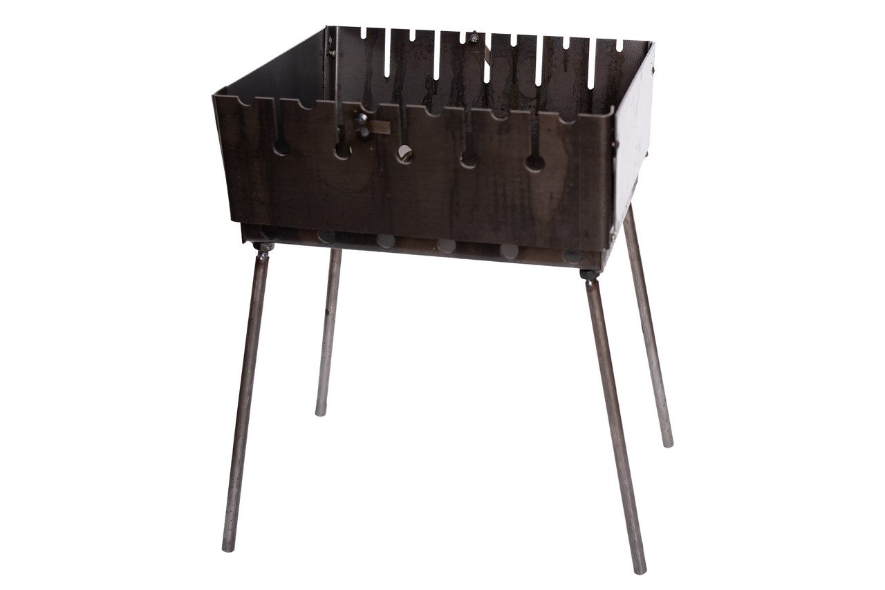 Мангал-валіза 2-рівневий на 6 шампурів 2 мм MD-6T, фото 1