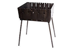 Мангал-валіза 2-рівневий на 6 шампурів 2 мм MD-6T