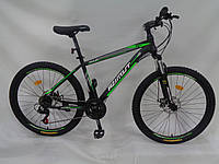 Спортивный горный велосипед Azimut Aqua 26 дюйма GFRD черно-зеленый