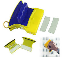 Магнітна щітка для миття вікон із двох сторін Glass Wiper, фото 4