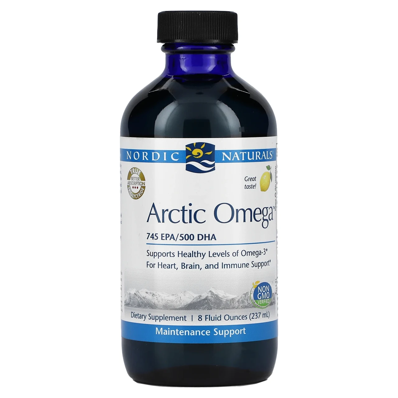 Nordic Naturals, Arctic Omega, лимон, 237 мл (8 рідин та си. Унцій), Київ