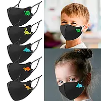 Тканевая маска для лица с красивым принтом, моющиеся, многоразовая маска, легко дышать в ней