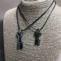 Парні кулони Ключі 40х15мм + - L-45-50см купити біжутерію дешево оптом в інтернеті