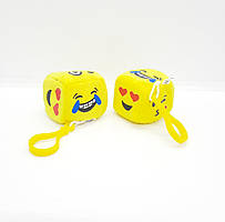 Брелок м'який кубік Смайл