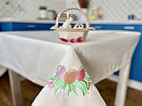 Вишита Великодня скатертина 100x100 см. Limaso, фото 3