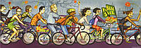 Пазл Heye - Велосипедисти (Bike Art), 1000ел