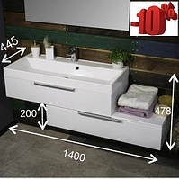 Дизайнерські меблі для ванної 140 см Fancy Marble Tristan