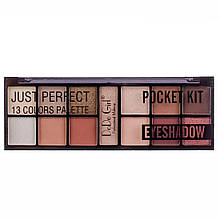 Палітра 13 тіней для повік DoDo Girl Just Perfect Pocket Kit Eyeshadow D3066/03