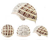 Перука блондинки пряма середньої довжини з чубчиком, фото 4