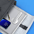 Тримач магнітний на ноутбук для iPhone 12/13 Hoco PH45 Royalty Metal Сріблястий, фото 7