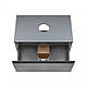 Тумба підвісна Qtap Robin 600х476х437 Graphite/Whitish oak зі стільницею QT1379TPН6002GWO, фото 6