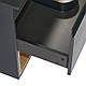 Тумба підвісна Qtap Robin 600х476х437 Graphite/Whitish oak зі стільницею QT1379TPН6002GWO, фото 7