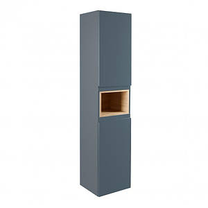 Пенал підвісний Qtap Robin N 350х1650х316 Graphite/Whitish oak QT1376PP16520RGWO