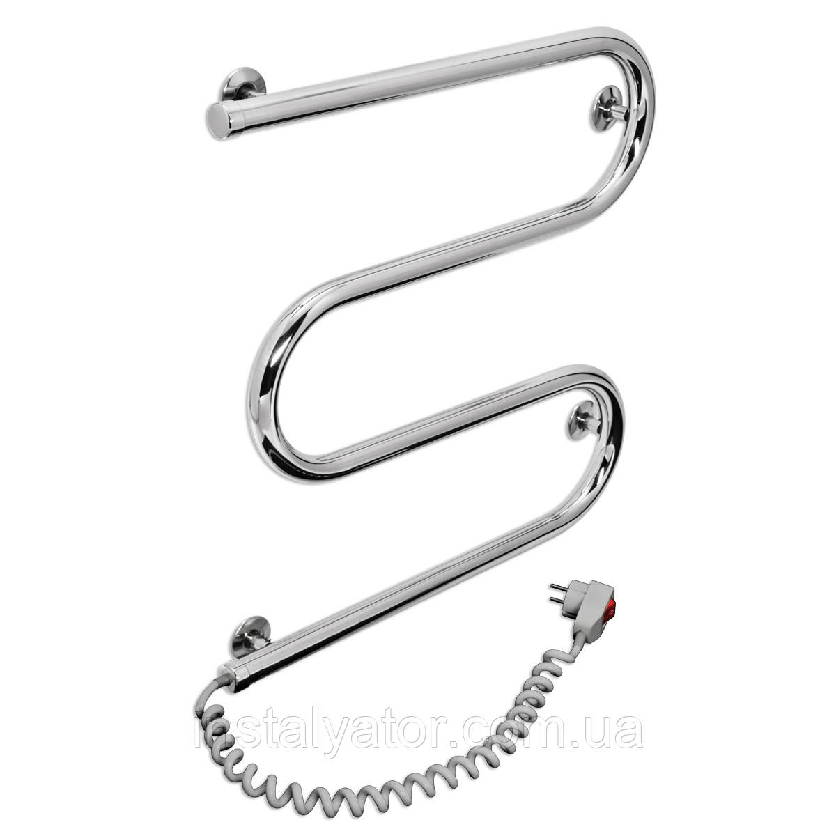 Електрична сушарка для рушників Laris Змійовик 25 РС3 500 х 500 Е (підкл. зліва), фото 1