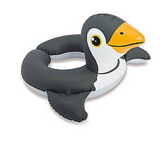 Надувний безрозмірний коло Intex 59220 «Пінгвін», 64 х 64 см