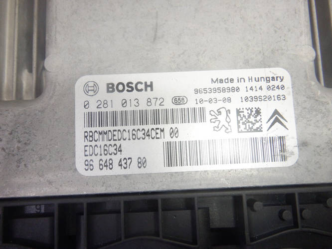 Купить ЭБУ (1,6 HDI 16V) Peugeot 308 2007-2013 (Пежо 308), 9664843780 ...