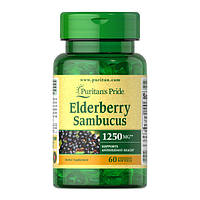 Elderberry Sambucus 1250 мг Puritan's Pride (60 капсул)