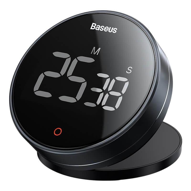 Цифровий таймер з секундоміром Baseus heyo rotation countdown timer Pro Grey (FMDS000013)