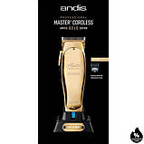 Машинка для стрижки волос Andis Master MLC Cordless Limited Gold Edition (AN 12545), фото 6