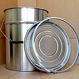 Відро металеве з кришкою під обруч 20л, фото 2