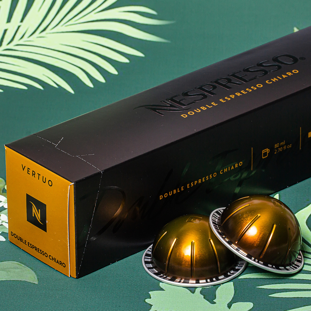 Кава в капсулах Nespresso Vertuo Double Espresso Chiaro (деревні ноти), Швейцарія (10шт) 80 мл