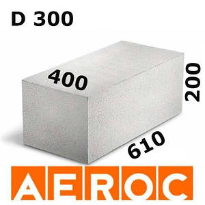 Газоблок AEROC D300 400х200х610 Березань