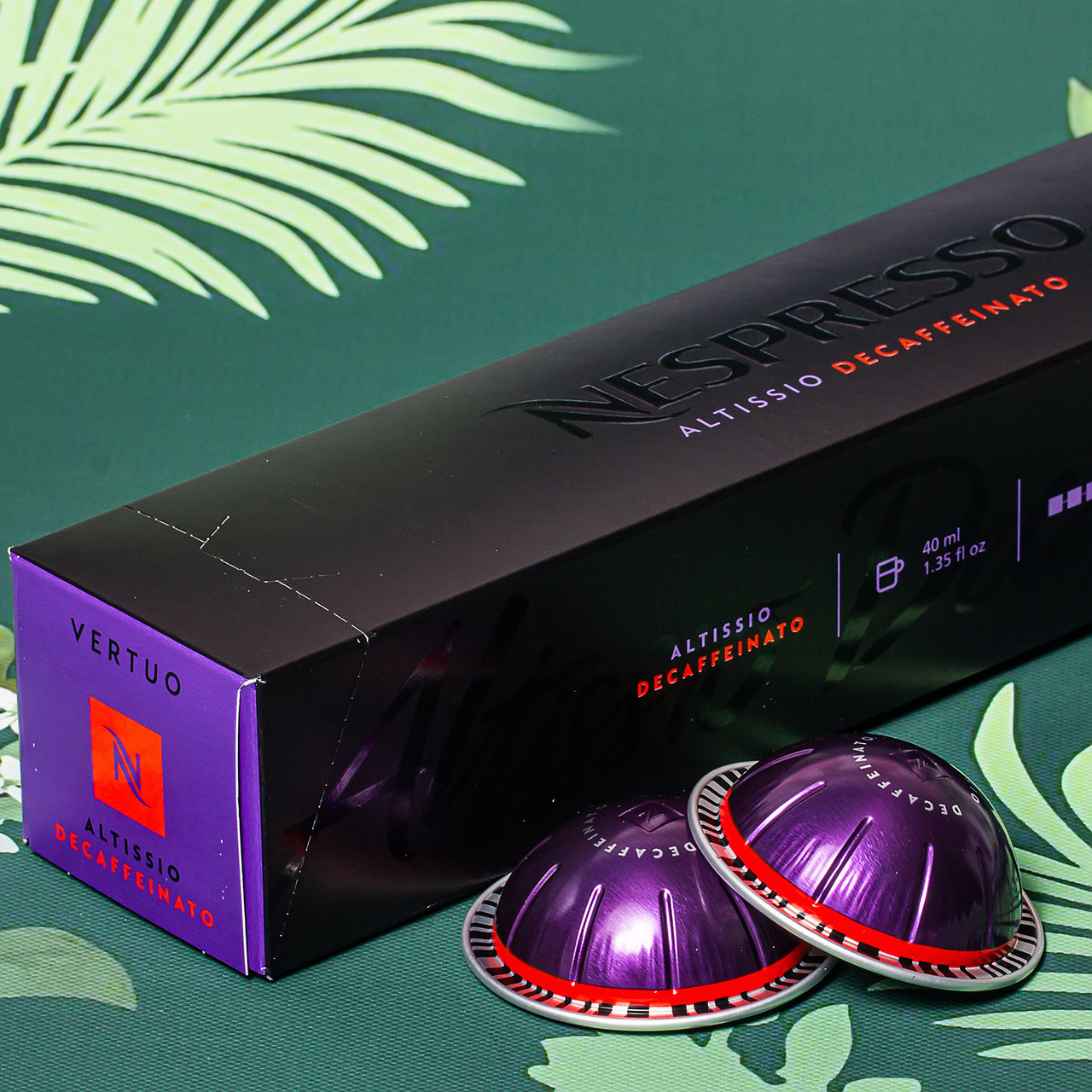 Кава в капсулах Nespresso Vertuo Altissio Decaffeinato (вершкові нотки, без кофеїну), Швейцарія (10шт) 40 мл